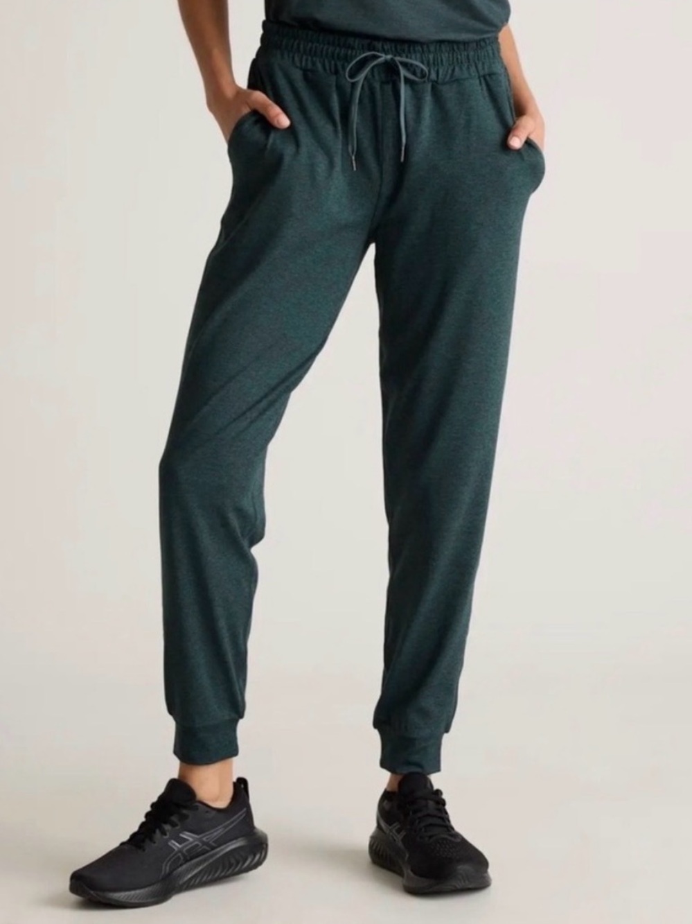 Quince Flowknit Ultra-Soft Performance Jogger Heather Green